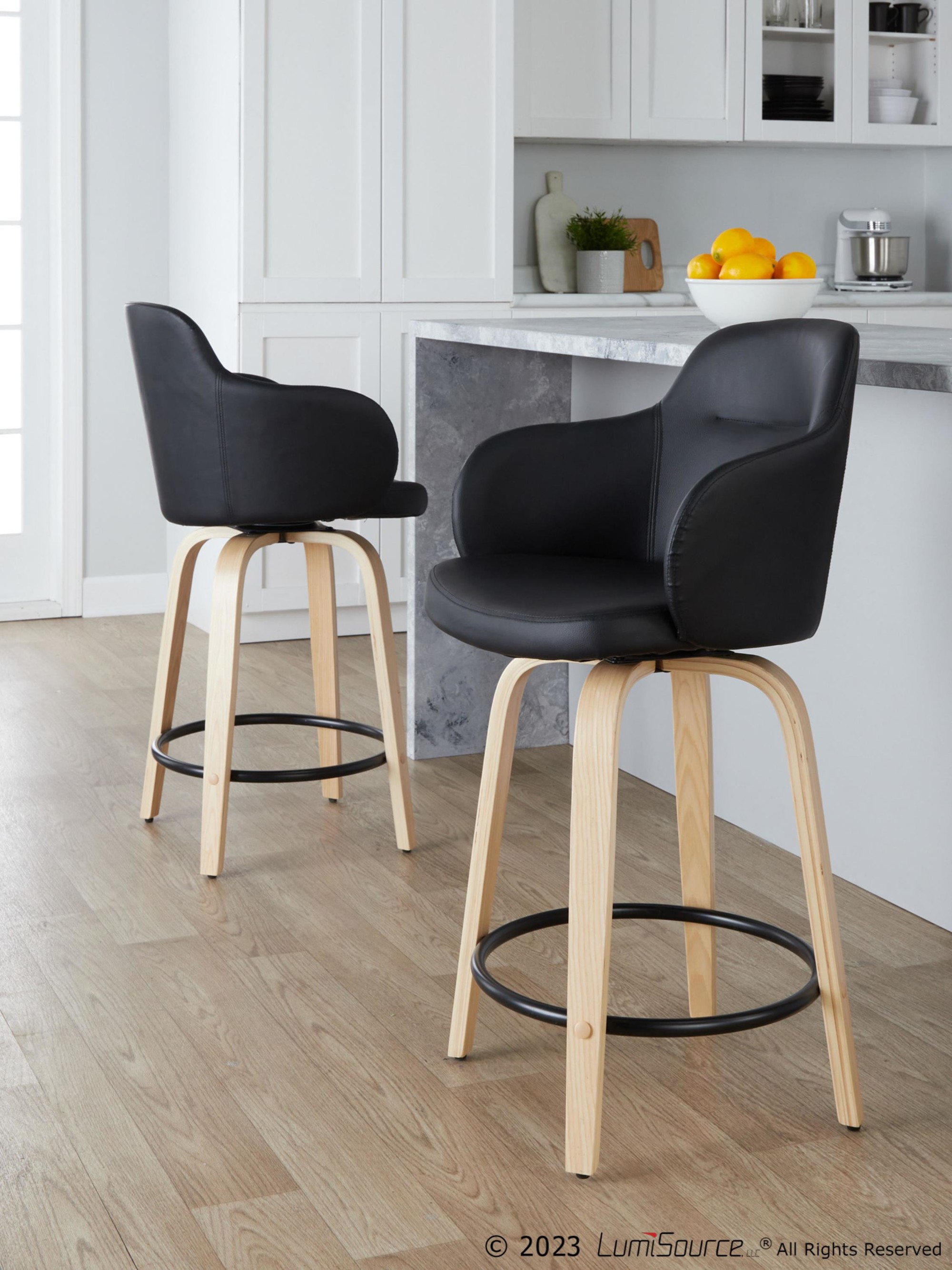 Boyne 24" Fixed-height Counter Stool - Set Of 2